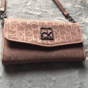 Calvin Klein wallet with shoulder strap